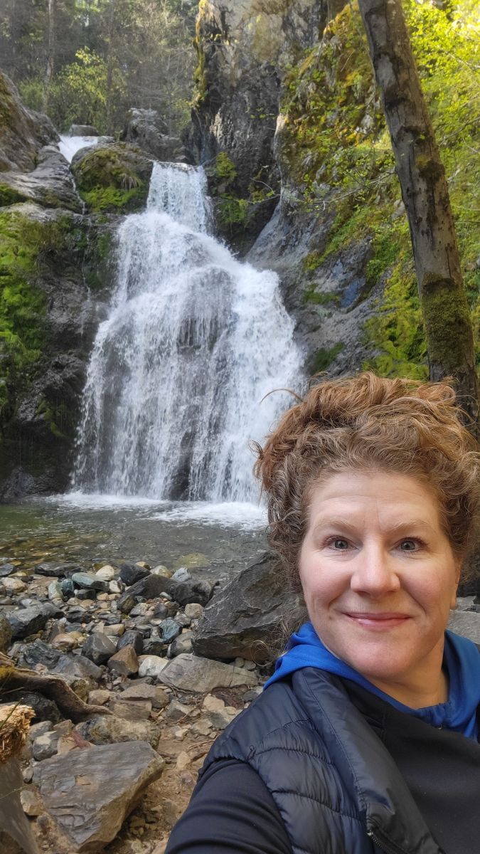 Chantelle at Faery Falls in Mount Shasta, CA
